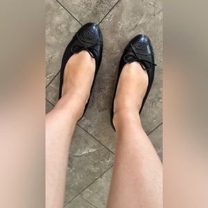 Authentic Chanel Flats in Black